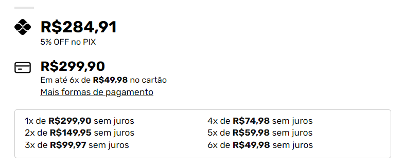 Parcelamento na Página do Produto Woocommerce