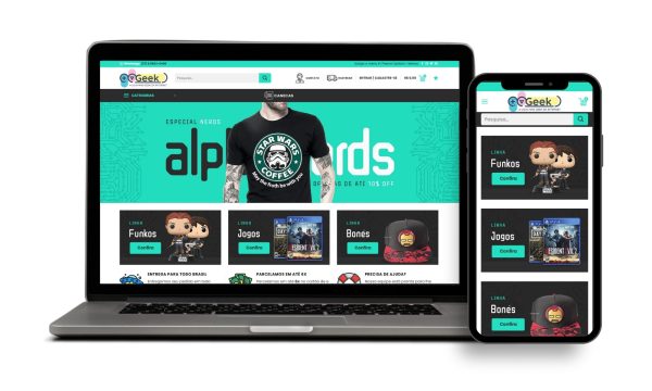 Loja Virtual Pronta para E-commerce de Loja Geek e Nerd Woocommerce