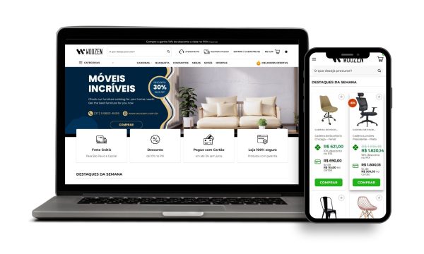 Loja Virtual Pronta para E-commerce de Móveis e Decoração Woocommerce