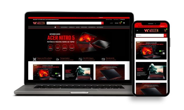 Loja Virtual Pronta para E-commerce de Notebooks e Informática Woocommerce