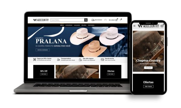 Loja Virtual Pronta de Moda Country e Calçados