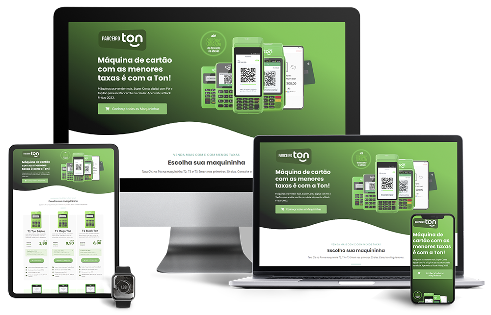 Landing Page Maquinha Ton