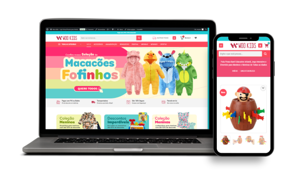Loja Virtual Woo Kids: O Design Mais Fofo (e Lucrativo) para Moda Infantil e Brinquedos