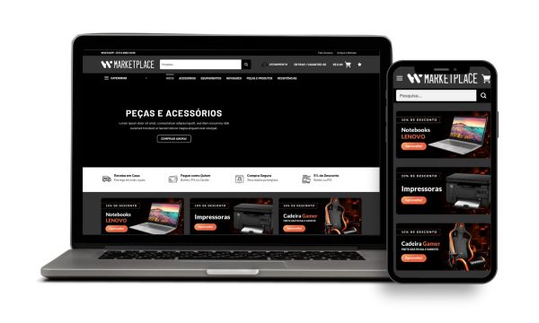 Loja Virtual Pronta com Sistema de Marketplace Configurado