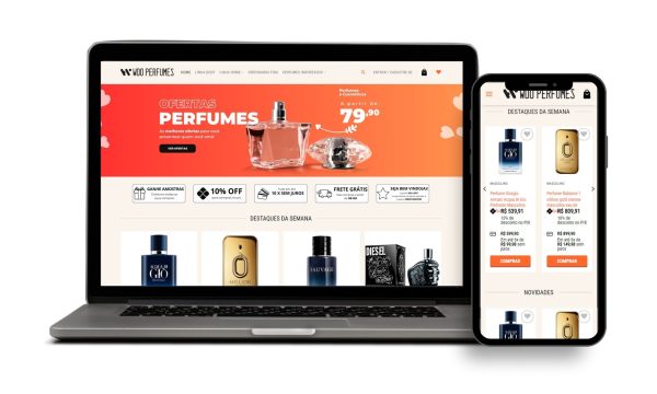 Loja Virtual Pronta de Perfumes e Maquiagens