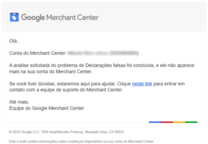 Como recuperar sua conta do Google Merchant Center por violação de Deturpação? 2 email1