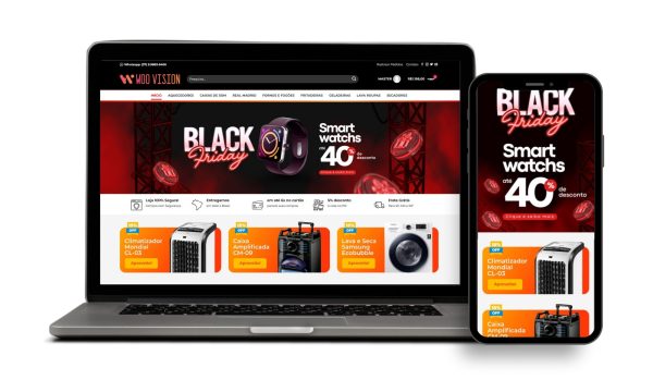 Loja Virtual Pronta Estilo Vision da Shopify para Woocommerce