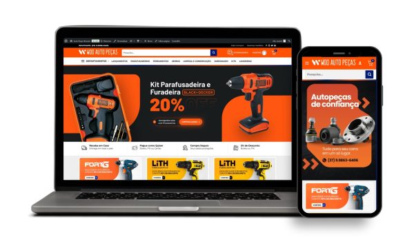 Loja Virtual Pronta de Auto Peças 2.0 para Woocommerce