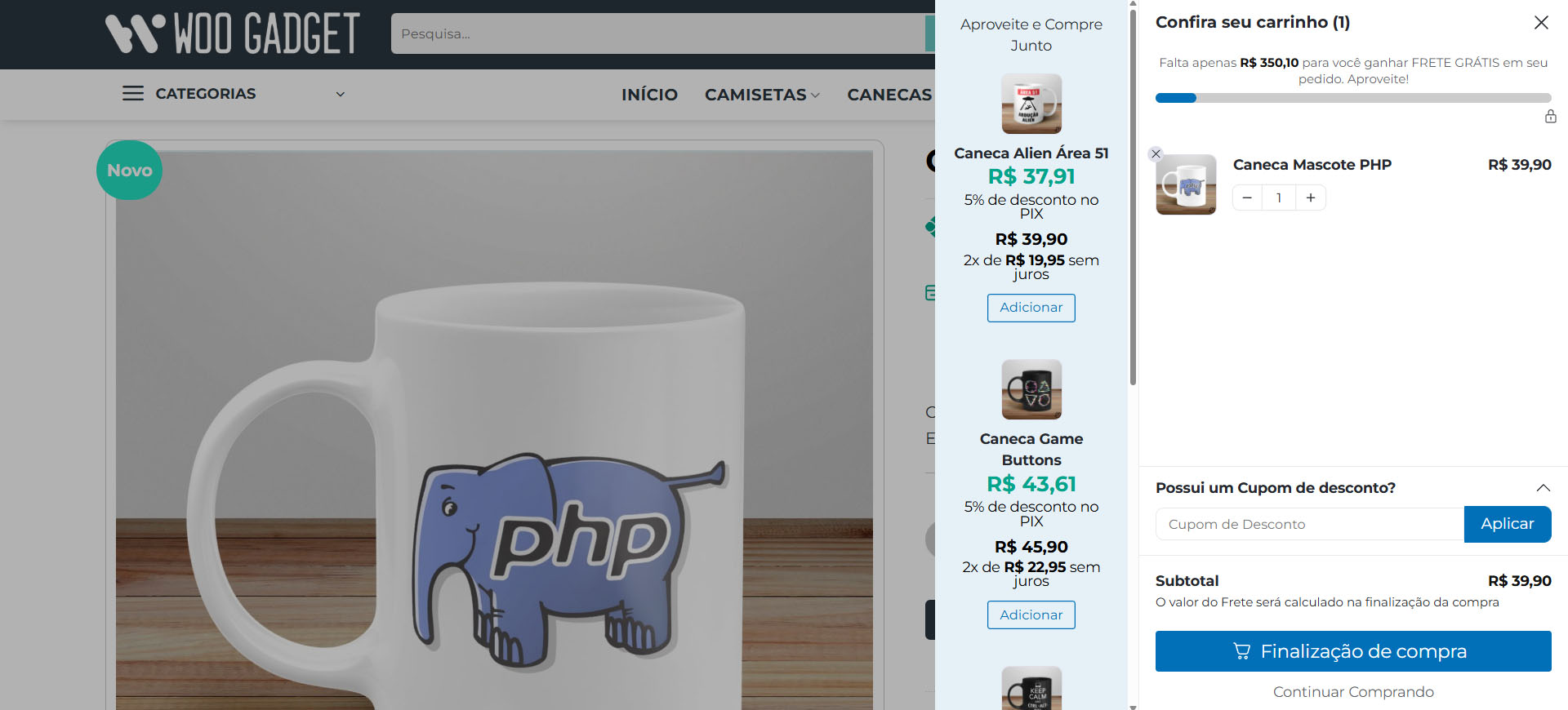 🚀 O Segredo da Conversão: Carrinho Inteligente com Gamificação