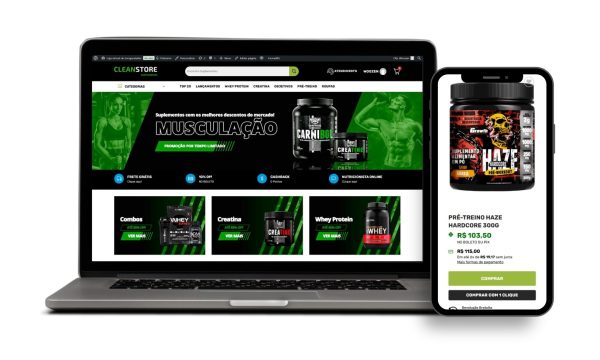 Loja Virtual Pronta para Encapsulados e Suplementos